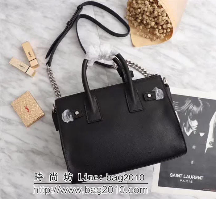 YSL聖羅蘭 最高版本 進口山羊紋油蠟皮手提肩背包 591715 YAS1074